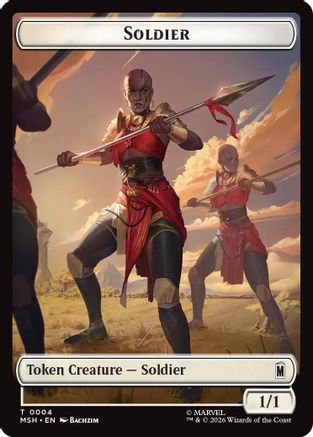 Marvel Super Heroes Soldier // Insect Double-Sided Token #004