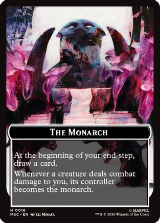 The Monarch (016) // Vibranium (031) Double-Sided Token (Surge Foil)