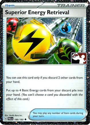 Prize Pack Series Cards Superior Energy Retrieval - 189/193 (Cosmos Holo) #189