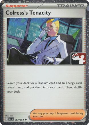 Prize Pack Series Cards Colress's Tenacity - 057/064 (Cosmos Holo) #057