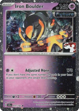 Prize Pack Series Cards Iron Boulder - 071/142 (Cosmos Holo) #071