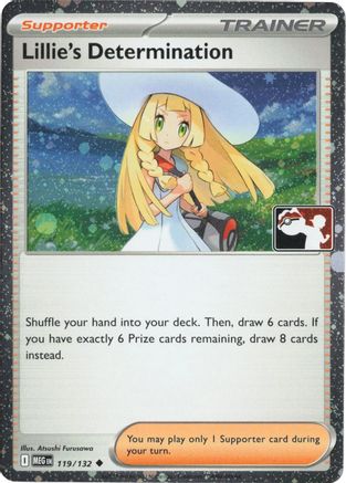 Prize Pack Series Cards Lillie's Determination - 119/132 (Cosmos Holo) #119