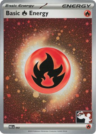 Prize Pack Series Cards Basic Fire Energy - MEE 002 (Cosmos Holo) #002
