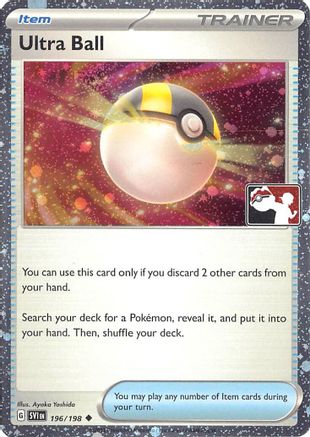 Prize Pack Series Cards Ultra Ball - 196/198 (Cosmos Holo) #196