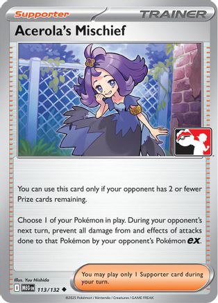 Prize Pack Series Cards Acerola's Mischief #113