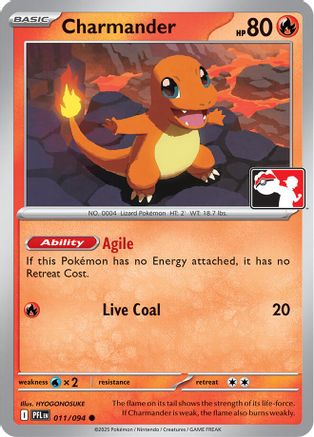 Prize Pack Series Cards Charmander #011