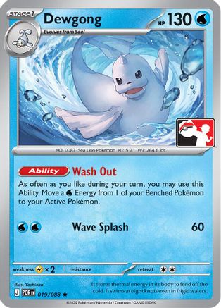 Prize Pack Series Cards Dewgong #019