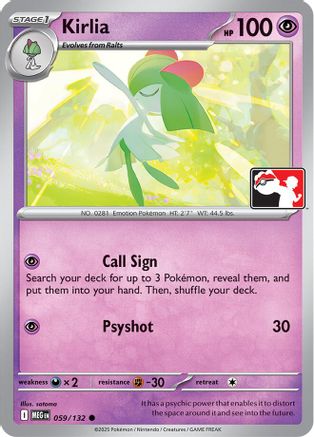 Prize Pack Series Cards Kirlia #059