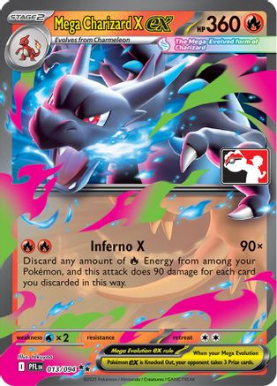 Prize Pack Series Cards Mega Charizard X ex #013