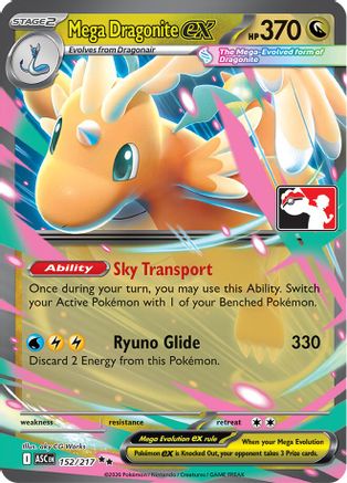 Prize Pack Series Cards Mega Dragonite ex #152