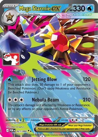 Prize Pack Series Cards Mega Starmie ex #021