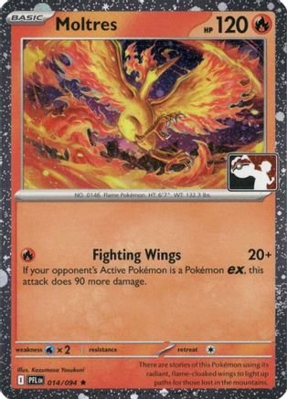 Prize Pack Series Cards Moltres - 014/094 (Cosmos Holo) #014