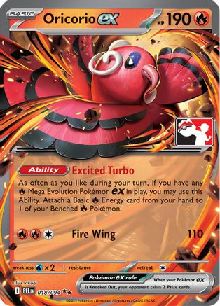 Prize Pack Series Cards Oricorio ex #018