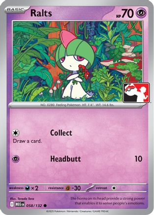 Prize Pack Series Cards Ralts #058