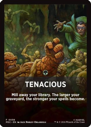 Commander: Marvel Super Heroes Tenacious Theme Card #56