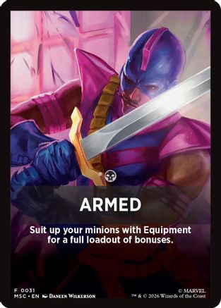 Commander: Marvel Super Heroes Armed Theme Card #31