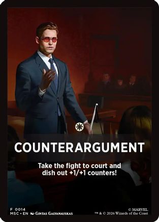 Commander: Marvel Super Heroes Counterargument Theme Card #14