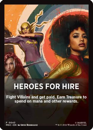 Commander: Marvel Super Heroes Heroes For Hire Theme Card #43