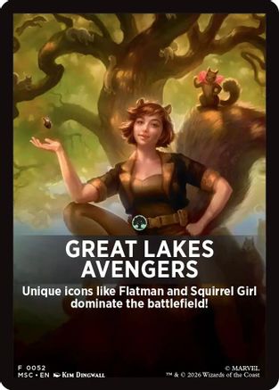 Commander: Marvel Super Heroes Great Lakes Avengers Theme Card #52