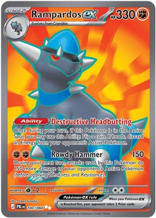 Rampardos ex Pokemon card