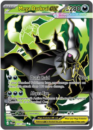 ME05: Pitch Black Mega Darkrai ex #101