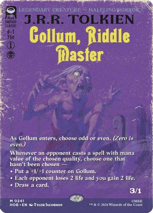 Gollum, Riddle Master (Borderless)