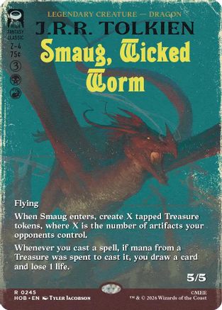Smaug, Wicked Worm (Borderless)