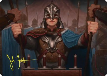 Bard's Attendant Art Card (Gold-Stamped Signature)