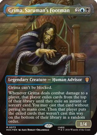 Grima, Saruman's Footman (Borderless) (Surge Foil)