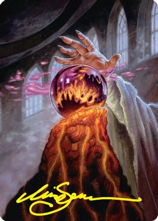 Palantir of Orthanc Art Card (Gold-Stamped Signature)