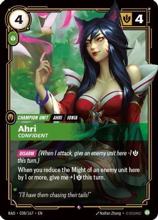 Ahri, Confident