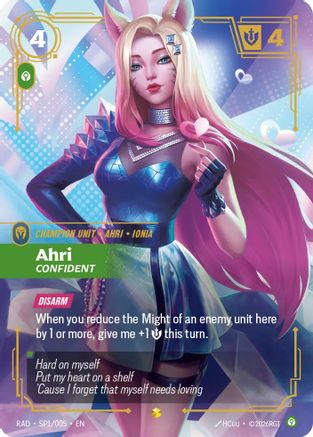 Ahri, Confident (K/DA Special Art Card)