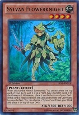 YuGiOh -Sylvan Bladefender - LVAL-EN000 - Super Rare - NM/M