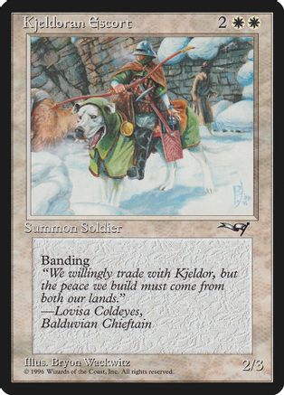 Kjeldoran Escort (Green Blanketed Dog)