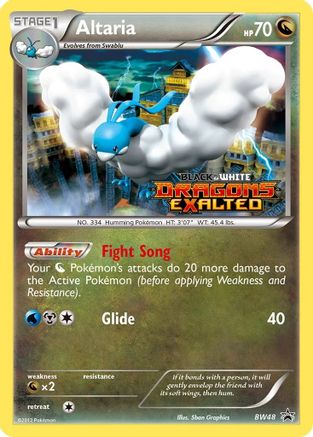 Black and White Promos Altaria - BW48 (Prerelease) #BW48