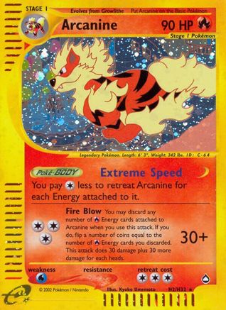 Aquapolis Arcanine (H2) #H02