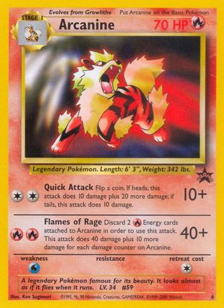 WoTC Promo Arcanine #06