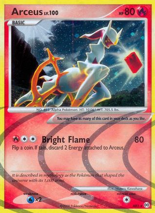 Pokemon TCG Platinum Arceus Print Ad Card Game Poster Art PROMO Original  Alpha