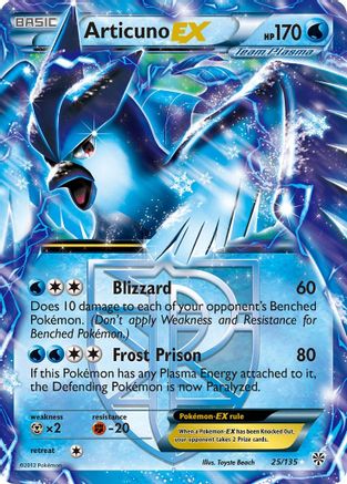 Plasma Storm Articuno EX (Team Plasma) #25