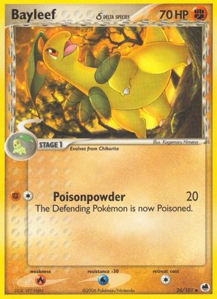 Dragon Frontiers Bayleef (Delta Species) #26