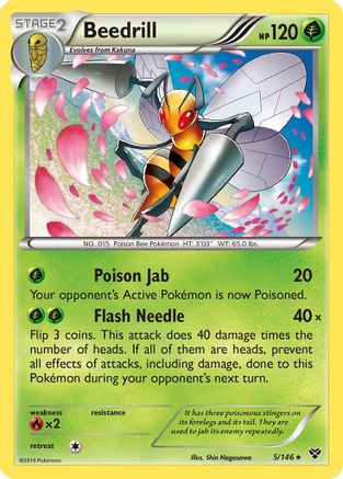 XY Base Set Beedrill #5