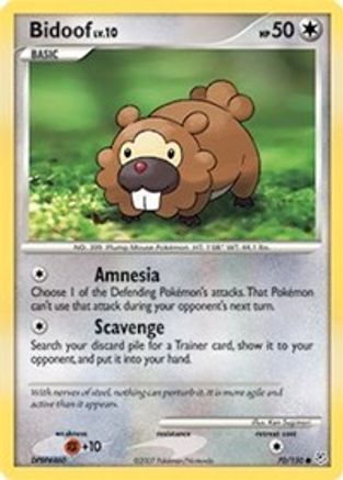 Diamond and Pearl Bidoof #70