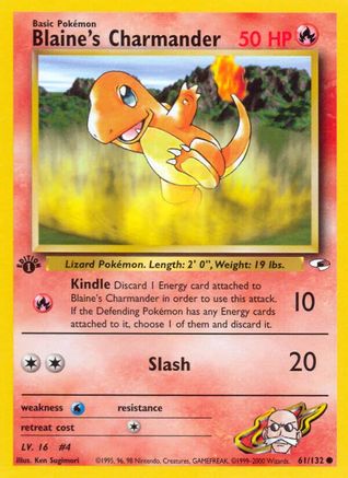 Gym Heroes Blaine's Charmander #061