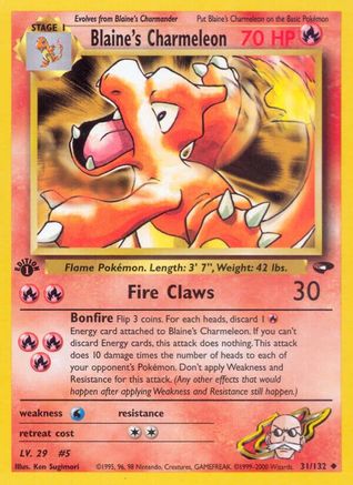 Gym Challenge Blaine's Charmeleon #031