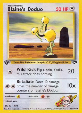 Gym Challenge Blaine's Doduo #061