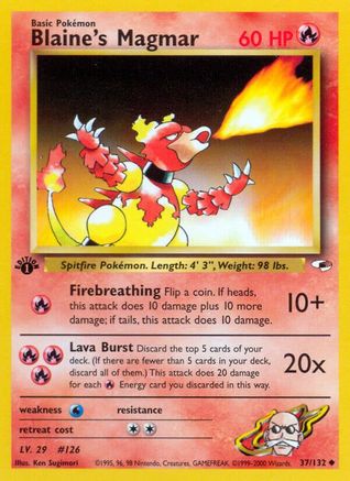 Gym Heroes Blaine's Magmar #037