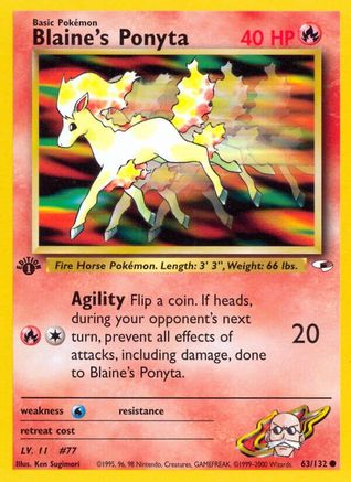 Gym Heroes Blaine's Ponyta #063