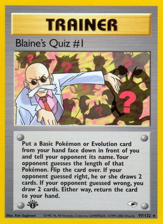 Gym Heroes Blaine's Quiz #1 #097