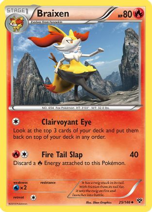 XY Base Set Braixen #25