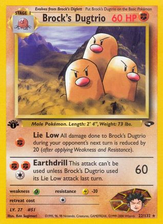 Gym Challenge Brock's Dugtrio #022